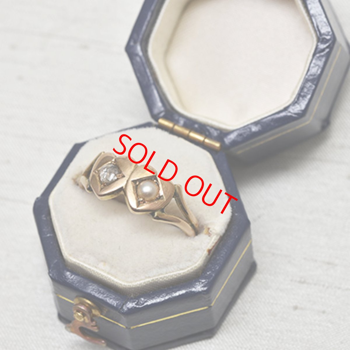 画像6: ゴールド.ダイヤ.パールリング (6)