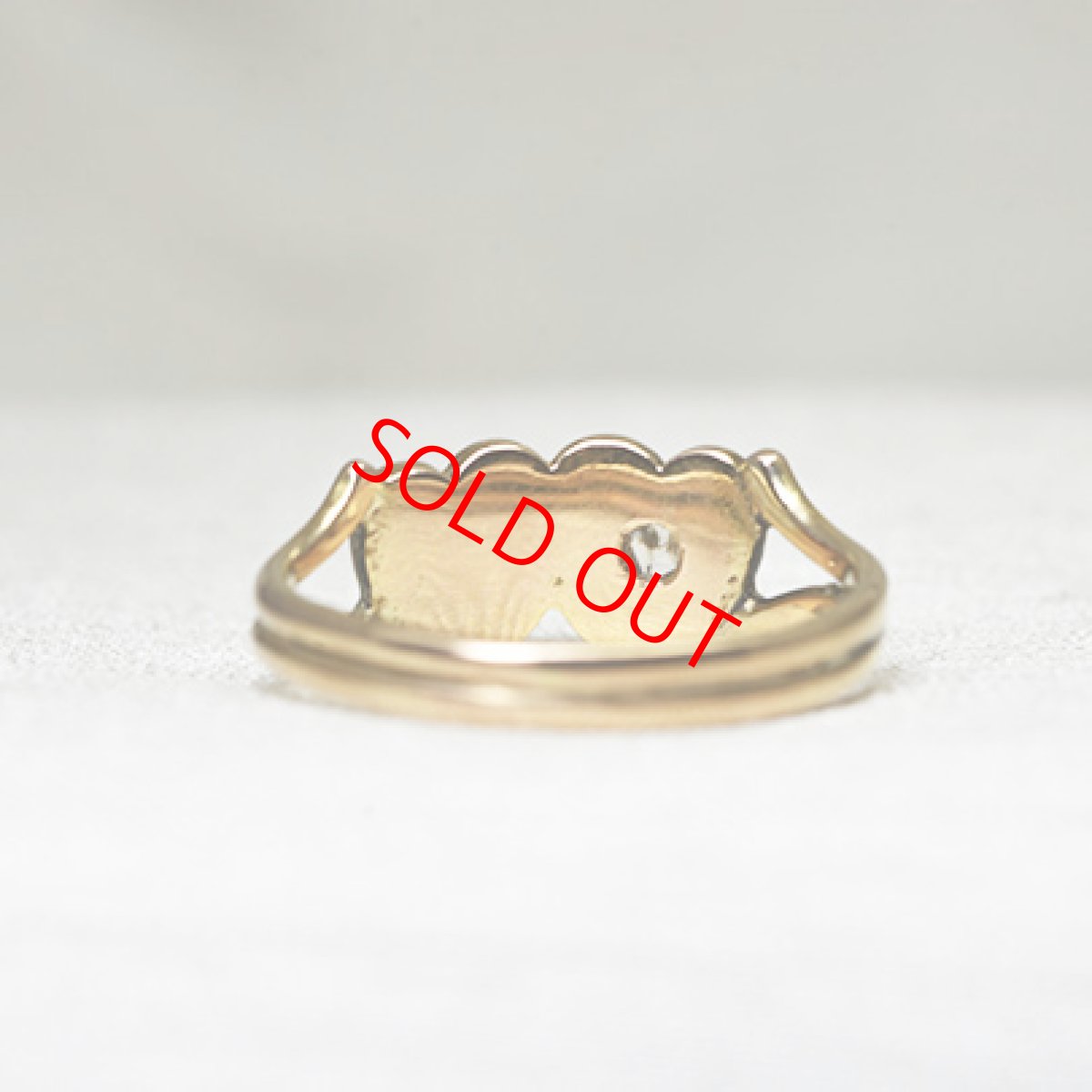 画像3: ゴールド.ダイヤ.パールリング (3)