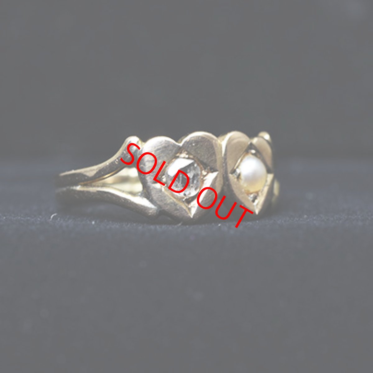 画像5: ゴールド.ダイヤ.パールリング (5)