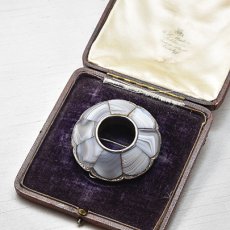 画像6: シルバー,アゲート・スコティッシュブローチ (6)