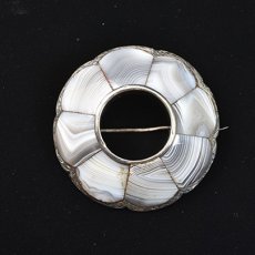 画像5: シルバー,アゲート・スコティッシュブローチ (5)