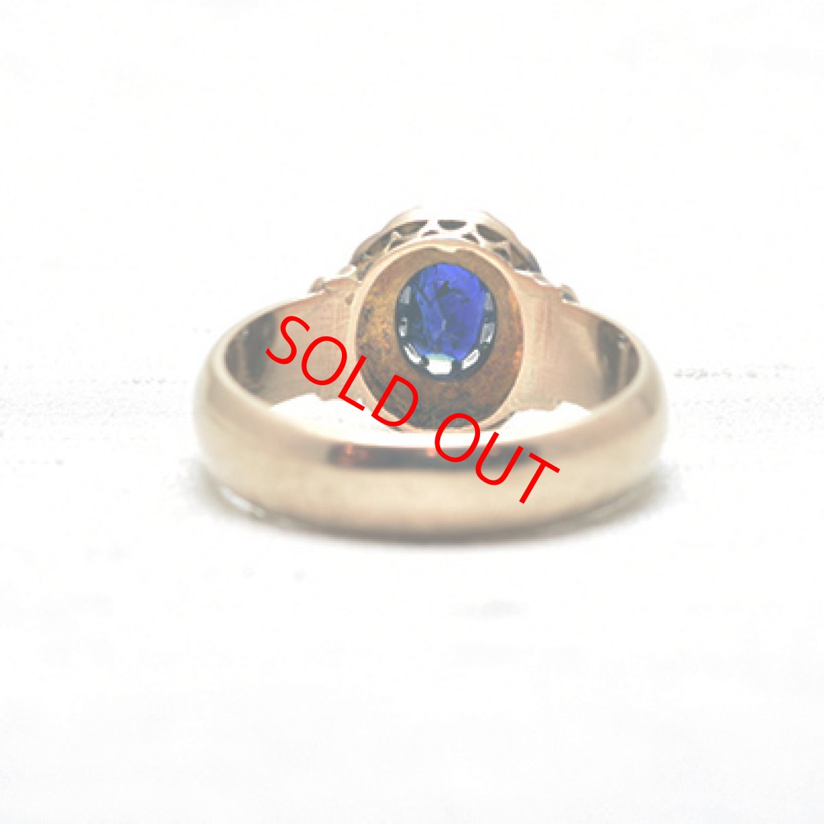 画像4: Sold 14ct,サファイア・ダイヤモンドリング (4)