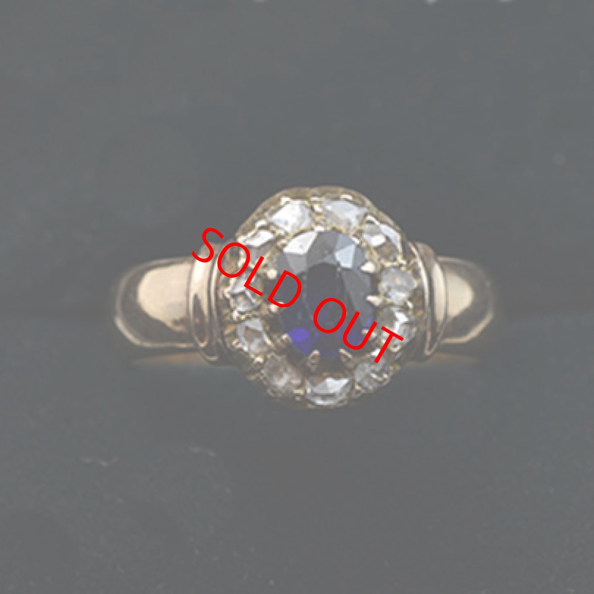 画像7: Sold 14ct,サファイア・ダイヤモンドリング (7)