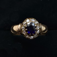 画像7: Sold 14ct,サファイア・ダイヤモンドリング (7)