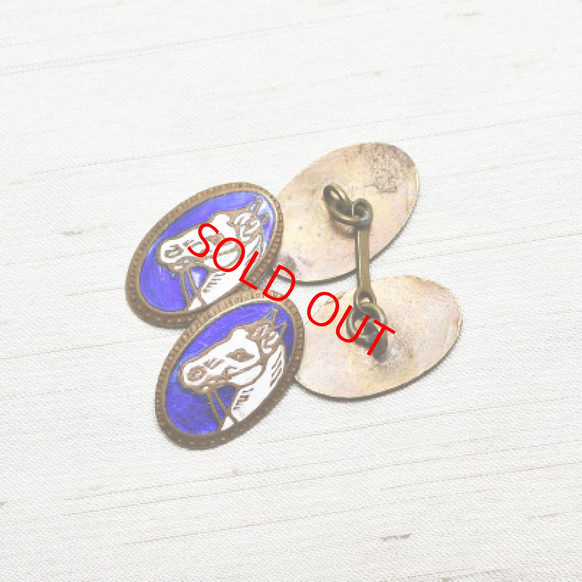 画像2: Sold メタルエナメル カフリンクス (2)