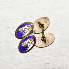 画像2: Sold メタルエナメル カフリンクス (2)