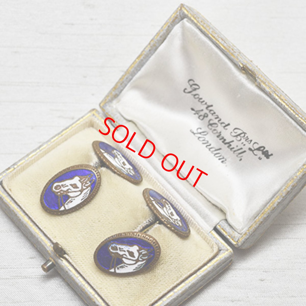 画像5: Sold メタルエナメル カフリンクス (5)