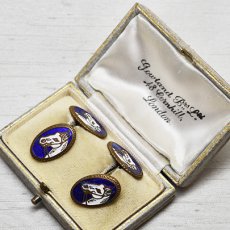 画像5: Sold メタルエナメル カフリンクス (5)