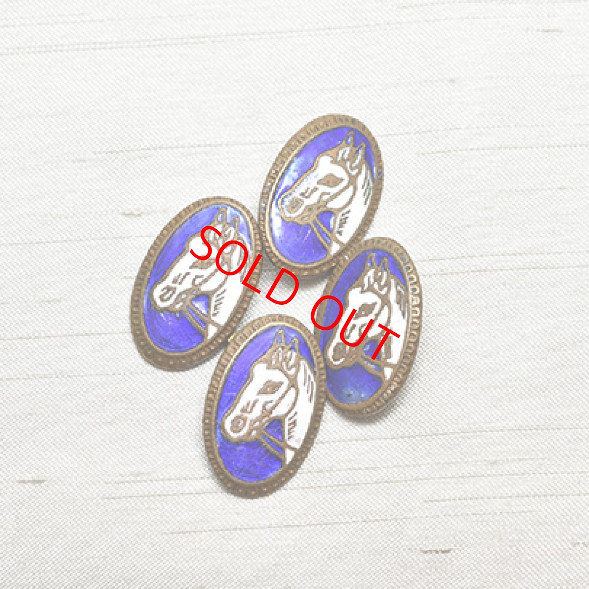 画像1: Sold メタルエナメル カフリンクス (1)