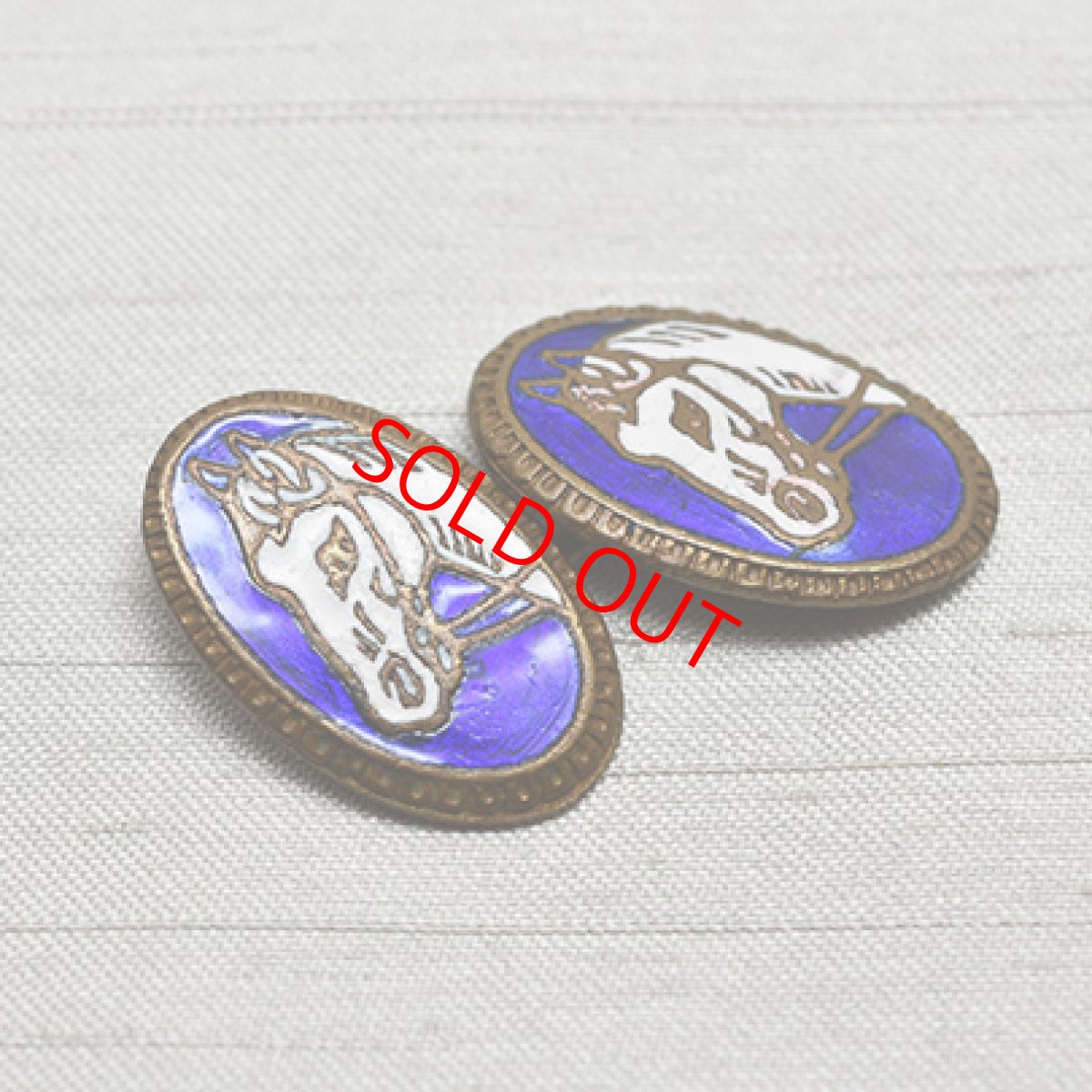 画像3: Sold メタルエナメル カフリンクス (3)