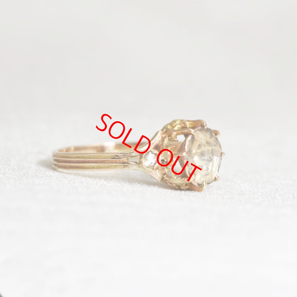 画像2: ゴールド・ダイヤモンドリング (2)