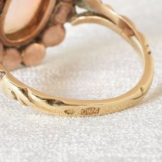 画像6: 14ct・シルバー・オパール・ダイヤモンドリング (6)