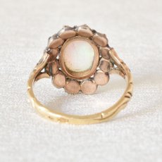 画像3: 14ct・シルバー・オパール・ダイヤモンドリング (3)