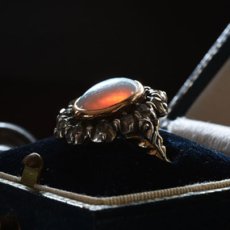 画像9: 14ct・シルバー・オパール・ダイヤモンドリング (9)