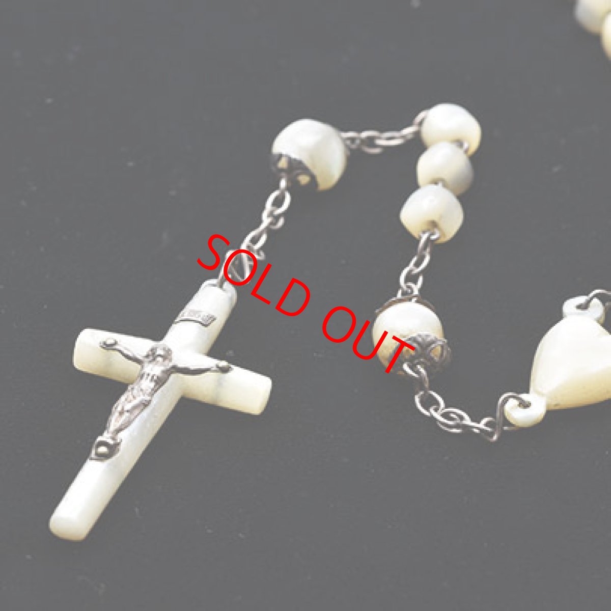画像6: Sold シルバー・マザーパールロザリオ (6)