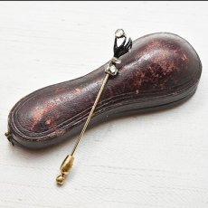 画像6: Sold ゴールド・シルバー・エナメル・ダイヤモンドピン (6)