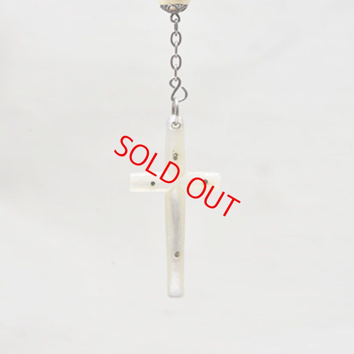 画像5: Sold シルバー・マザーパールロザリオ (5)