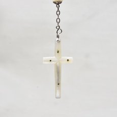 画像5: Sold シルバー・マザーパールロザリオ (5)