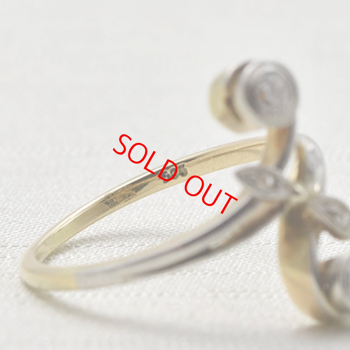 画像6: 14ct.ダイヤモンドリング (6)