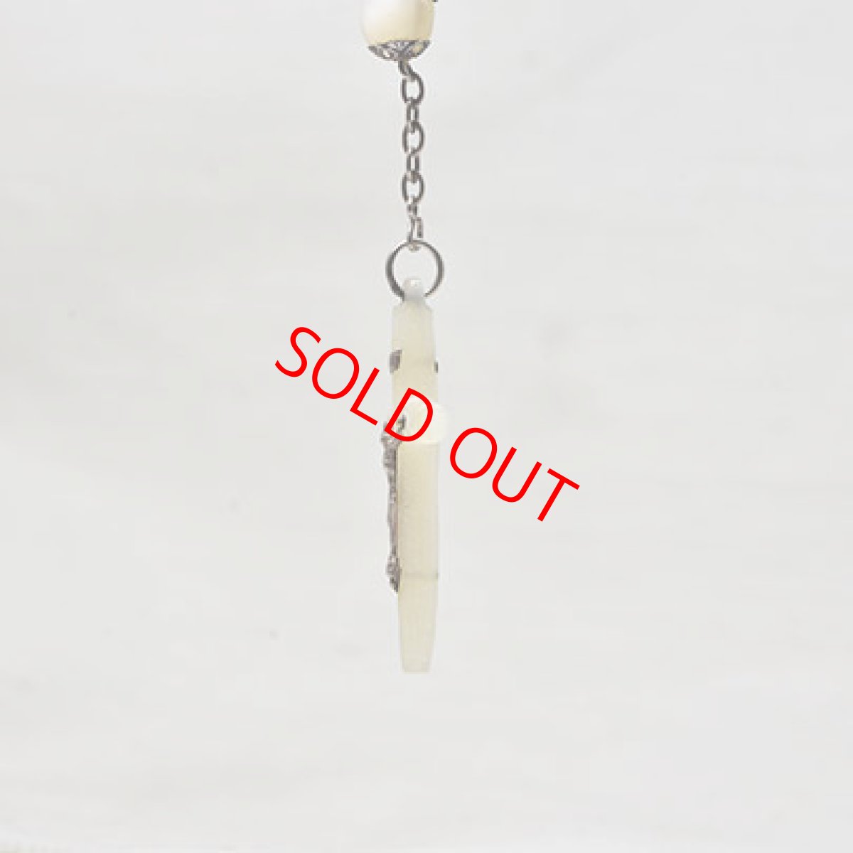 画像4: Sold シルバー・マザーパールロザリオ (4)