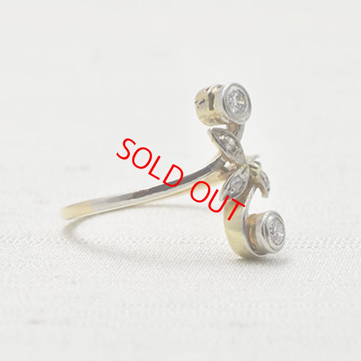 画像4: 14ct.ダイヤモンドリング (4)