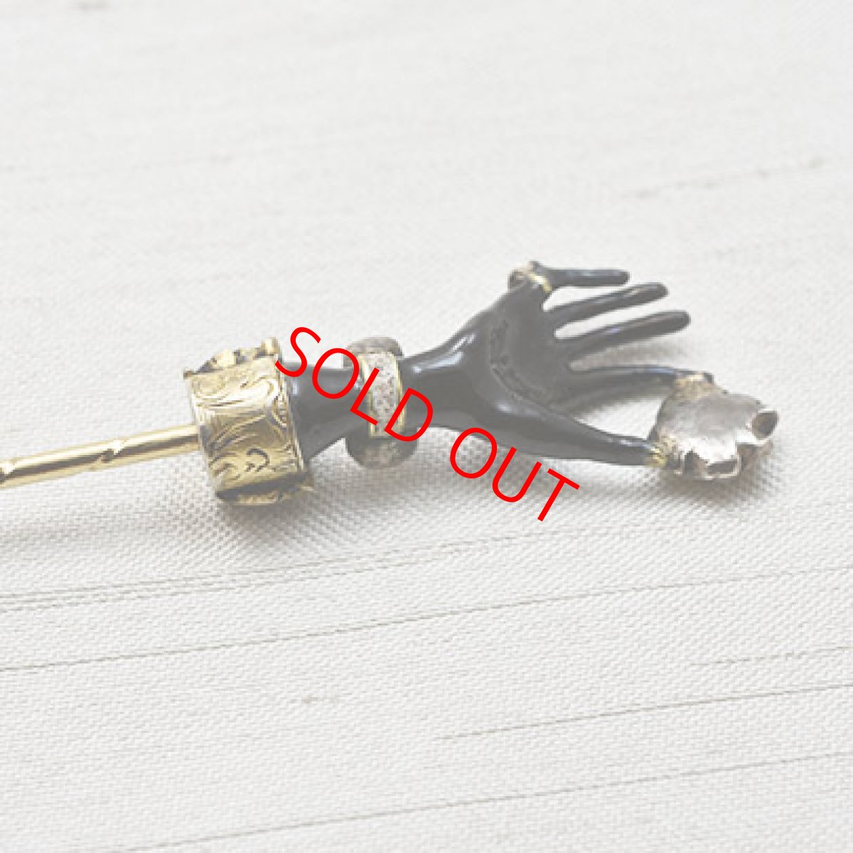 画像5: Sold ゴールド・シルバー・エナメル・ダイヤモンドピン (5)