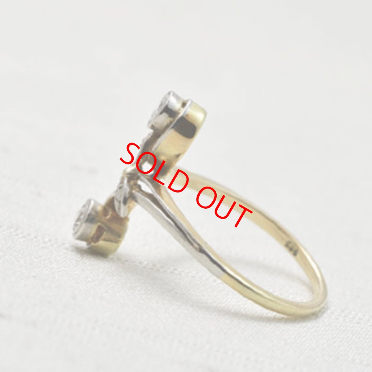 画像3: 14ct.ダイヤモンドリング (3)