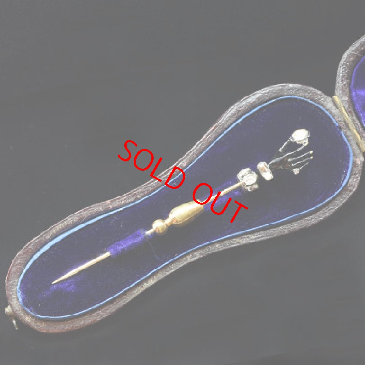 画像7: Sold ゴールド・シルバー・エナメル・ダイヤモンドピン (7)