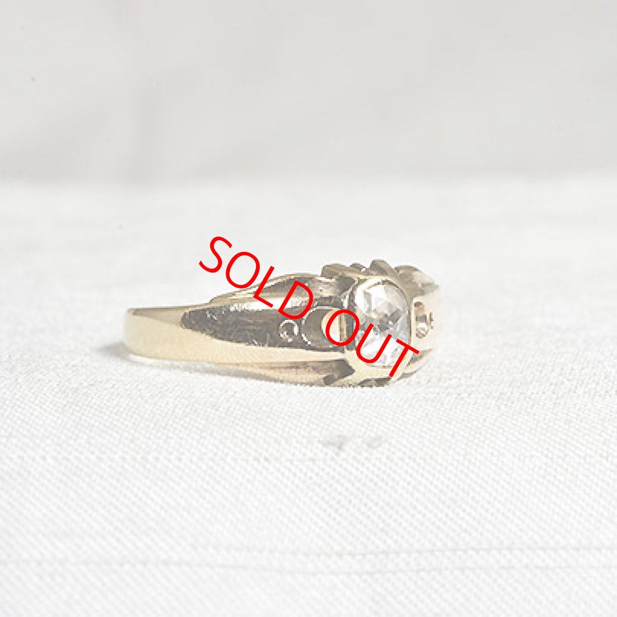 画像4: sold 14ct.ダイヤモンドリング (4)