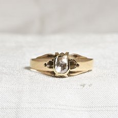 画像1: sold 14ct.ダイヤモンドリング (1)