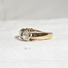 画像2: sold 14ct.ダイヤモンドリング (2)