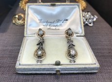 画像1: Gold.ダイヤモンドイヤリング (1)