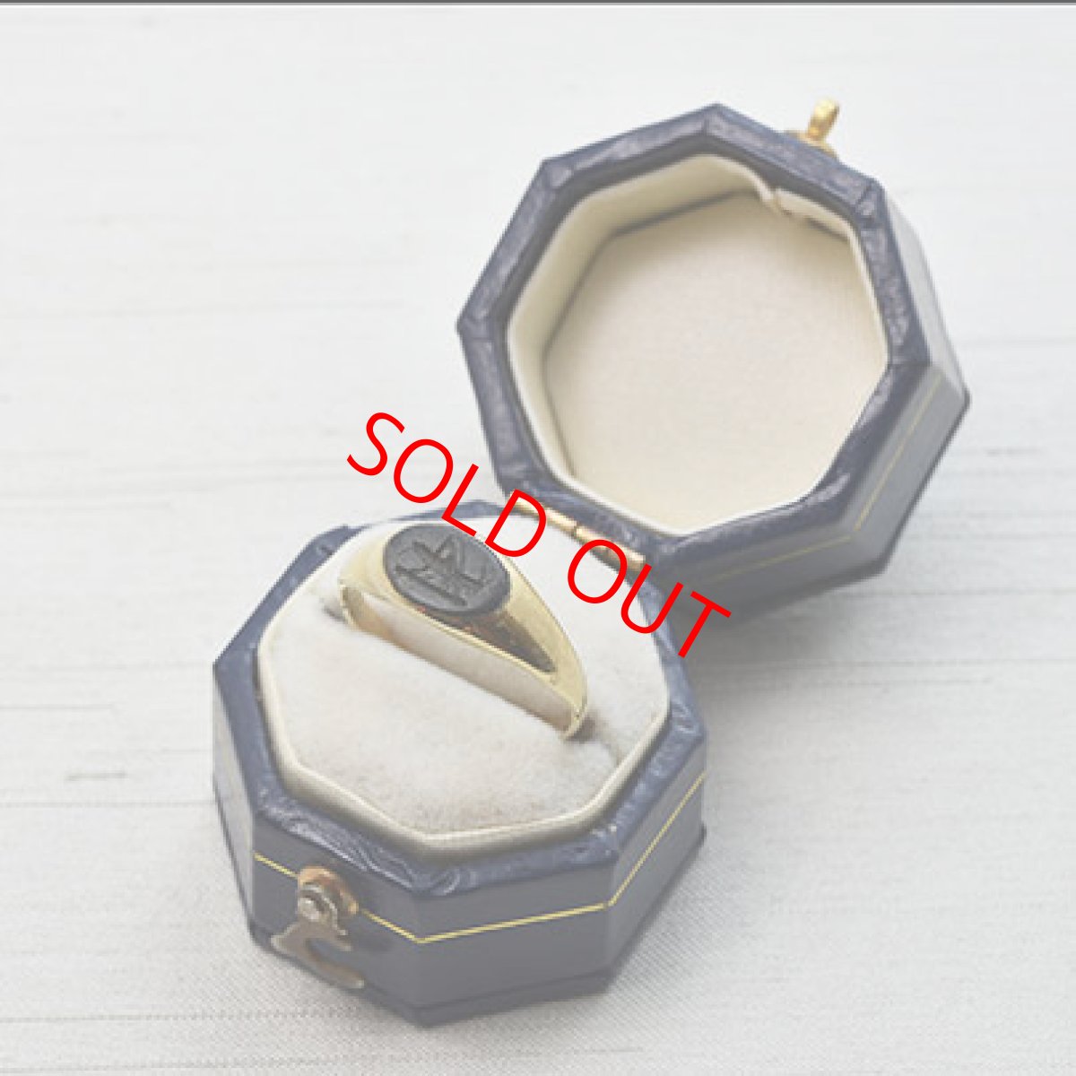 画像7: ゴールド・カルセドニーインタリオリング (7)