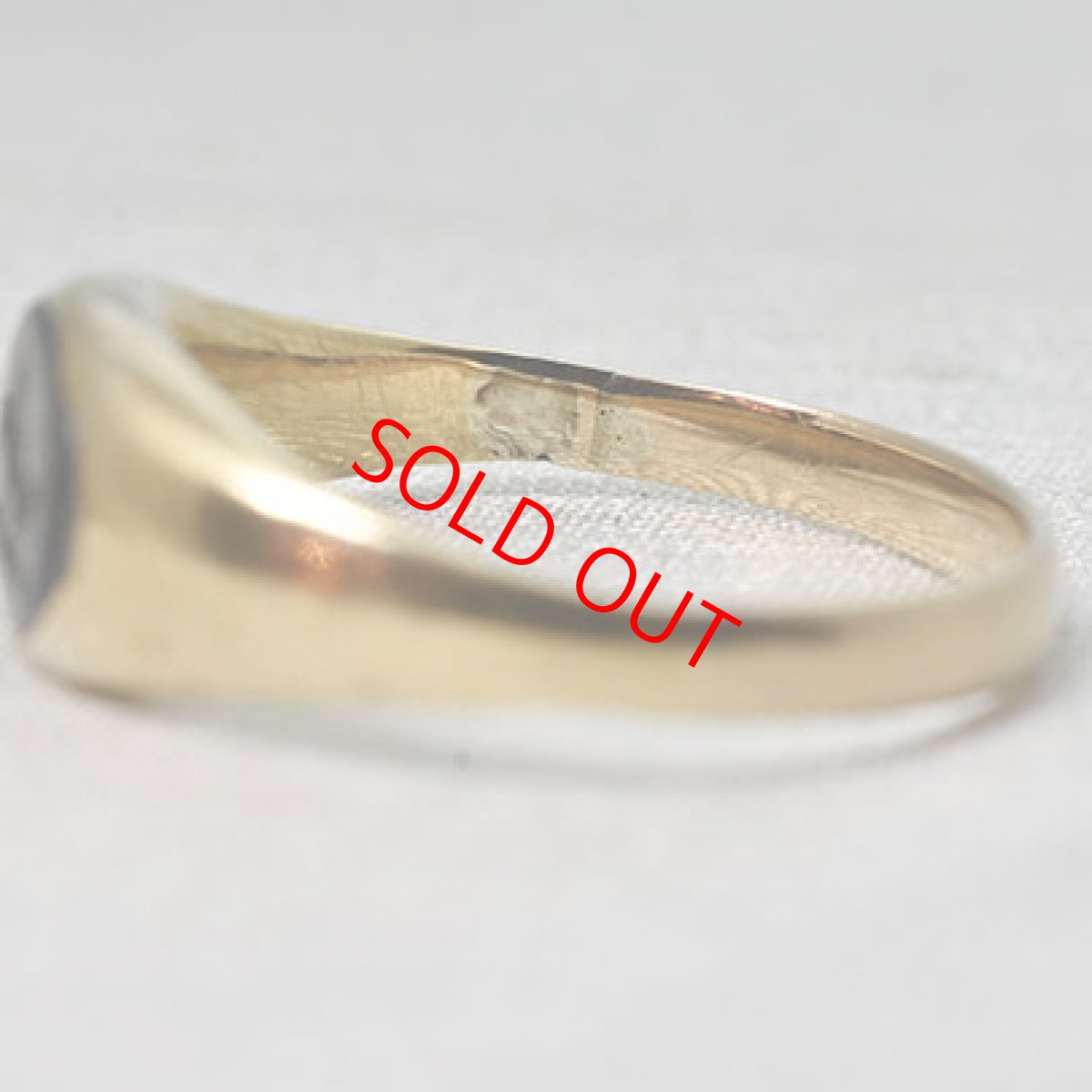 画像6: ゴールド・カルセドニーインタリオリング (6)