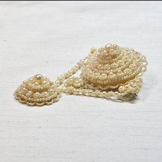 画像3: メタル・パールブローチ (3)