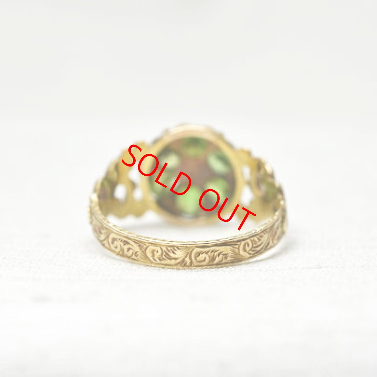 画像3: Sold 15ct.デマイントイドガーネット ダイヤリング (3)