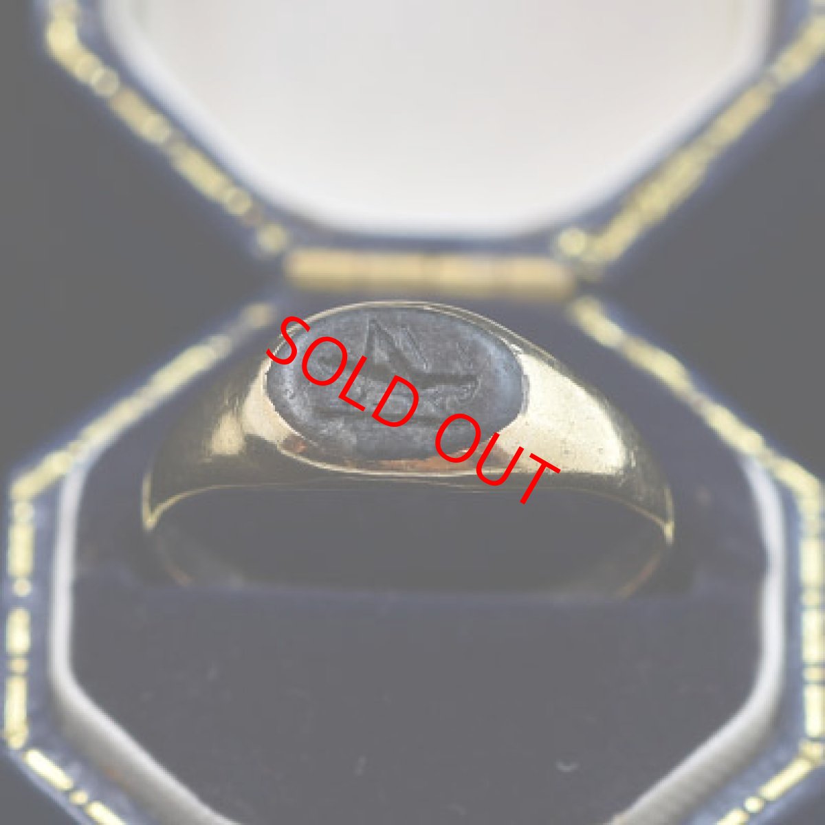 画像8: ゴールド・カルセドニーインタリオリング (8)