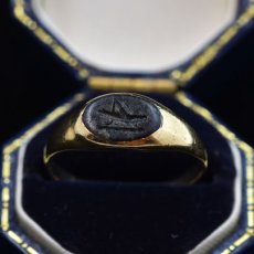 画像8: ゴールド・カルセドニーインタリオリング (8)