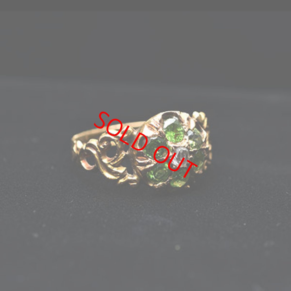 画像6: Sold 15ct.デマイントイドガーネット ダイヤリング (6)