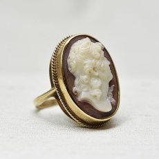 画像4: 9ｃｔ.ストーンカメオリング (4)