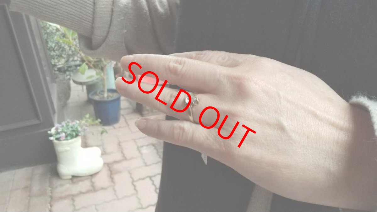 画像7: 14ct.Sv.ダイヤモンドリング (7)