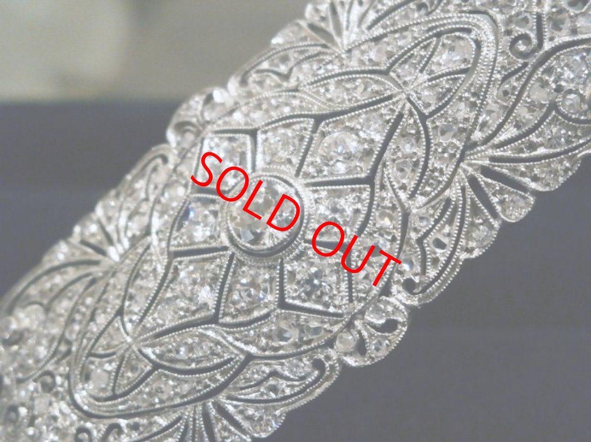 画像2: Pt.ダイヤモンドブローチ (2)