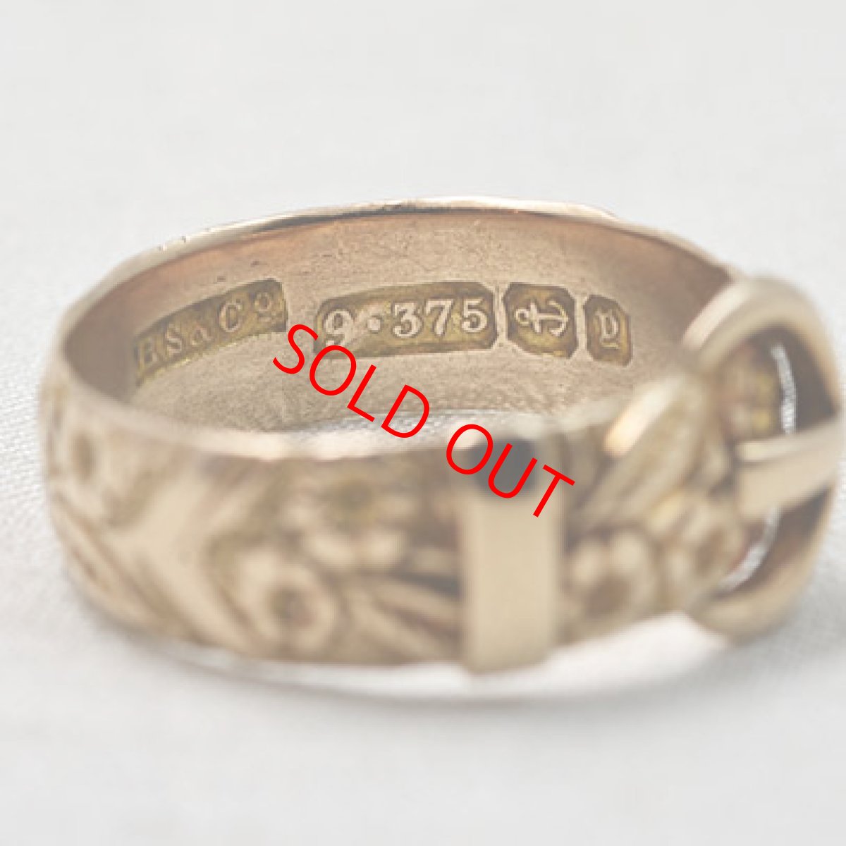 画像5: 9ct,バックルリング (5)