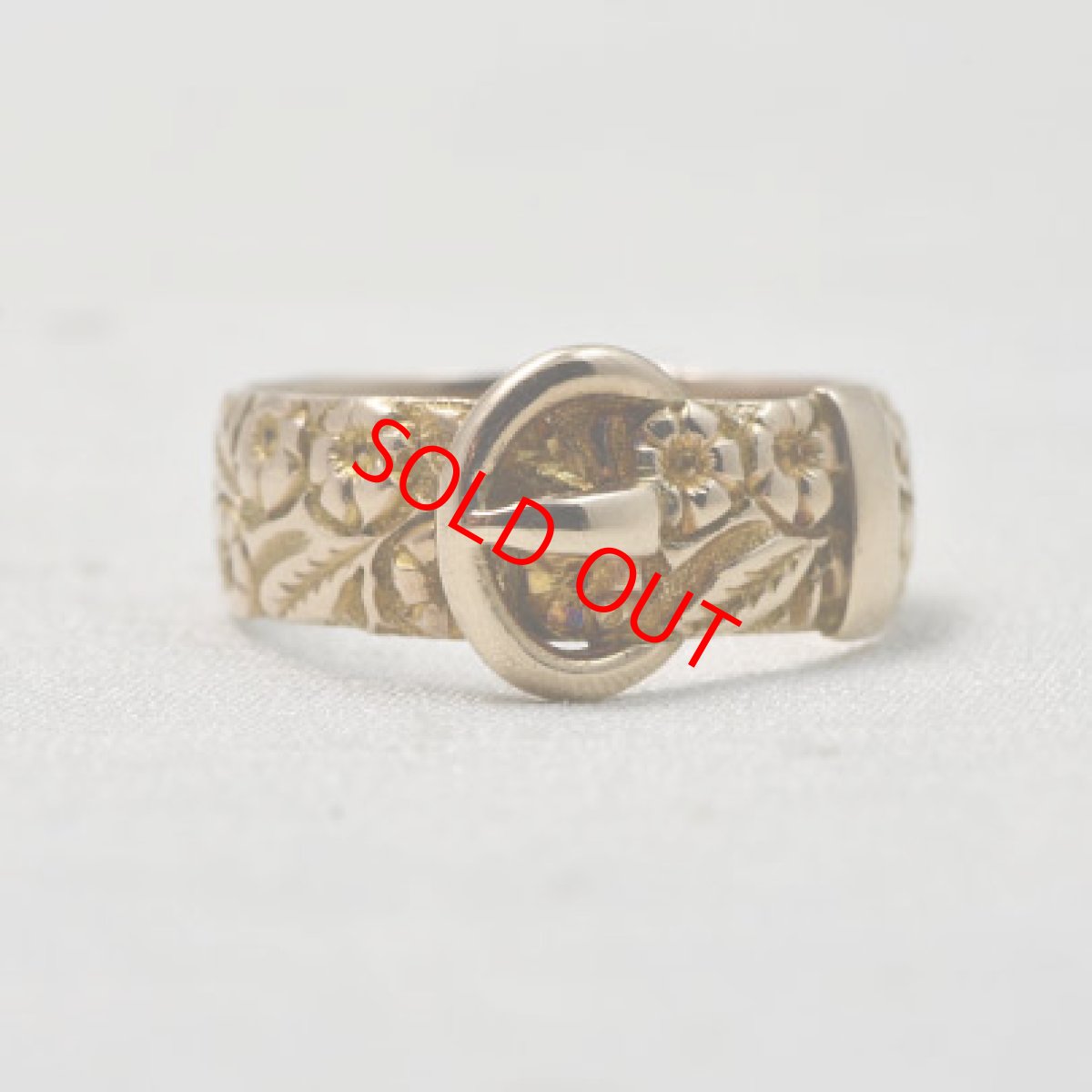 画像1: 9ct,バックルリング (1)