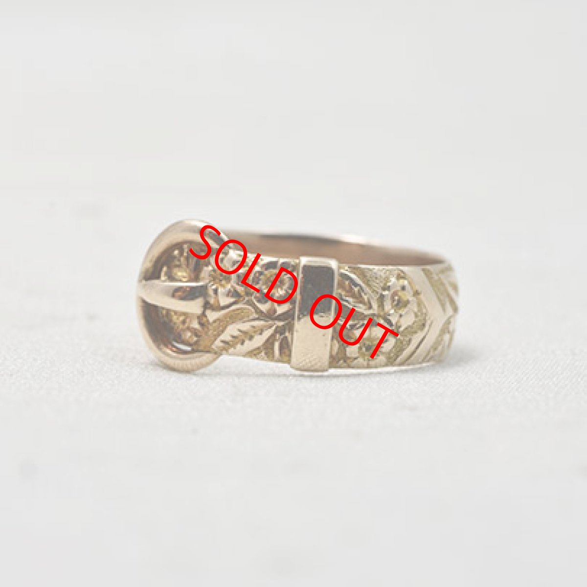 画像2: 9ct,バックルリング (2)