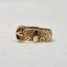 画像2: 9ct,バックルリング (2)