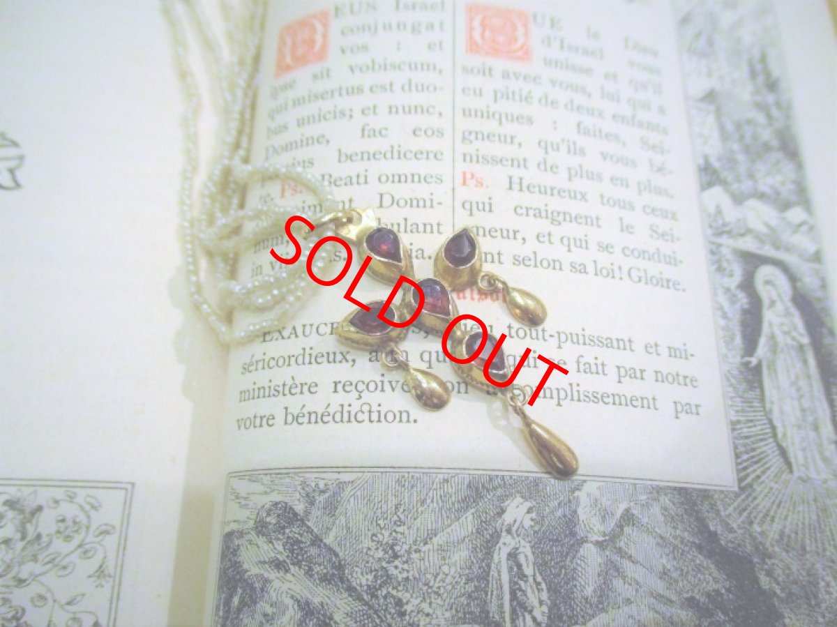 画像1: Sold　18ct.ガーネットペンダント (1)