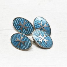 画像1: メタル　エナメルカフリンクス (1)