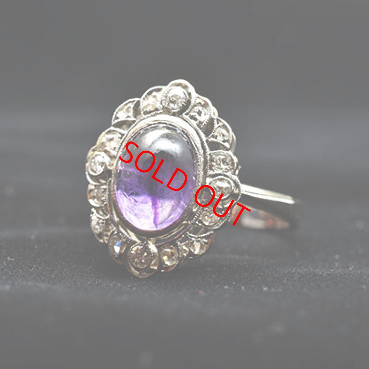 画像5: Sold 14ct.アメシストダイヤモンドリング (5)