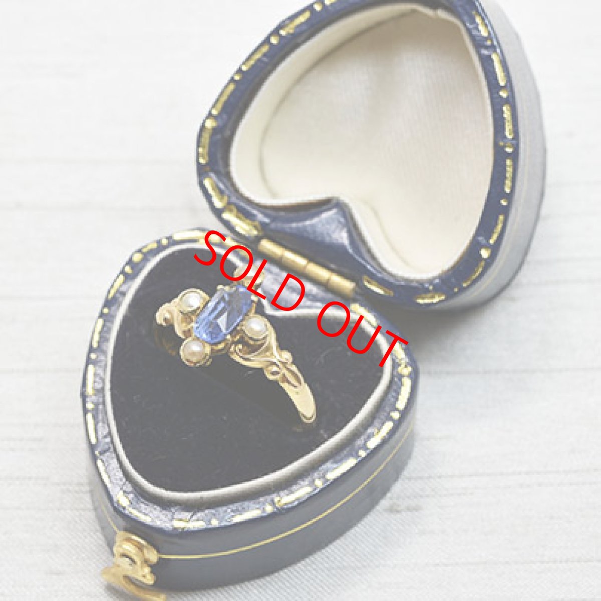 画像7: 15ct.サファイア パールリング (7)